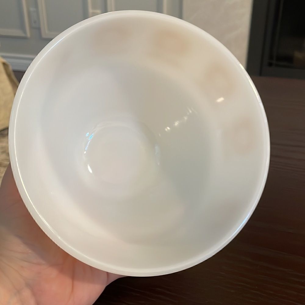 Vintage Federal Milk Glass Cookware, Bowl with Lid, Federal Glass Connoisseur - Picture 6 of 7